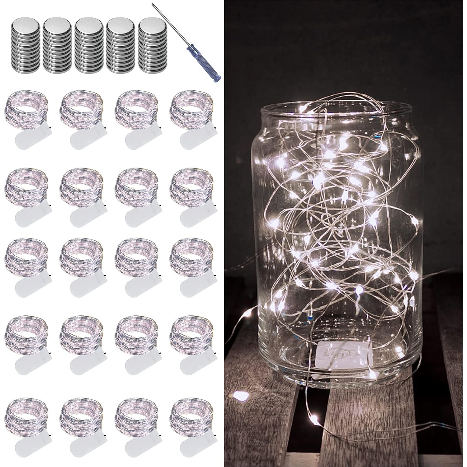 Lighting Decor Wedding - 20 Pack Fairy Lights Battery Operated