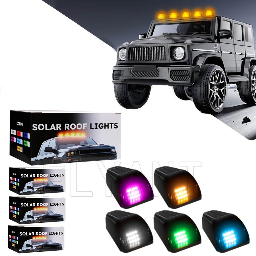 Up Lighting Decor - Portable Solar LED Smoke Roof Marker