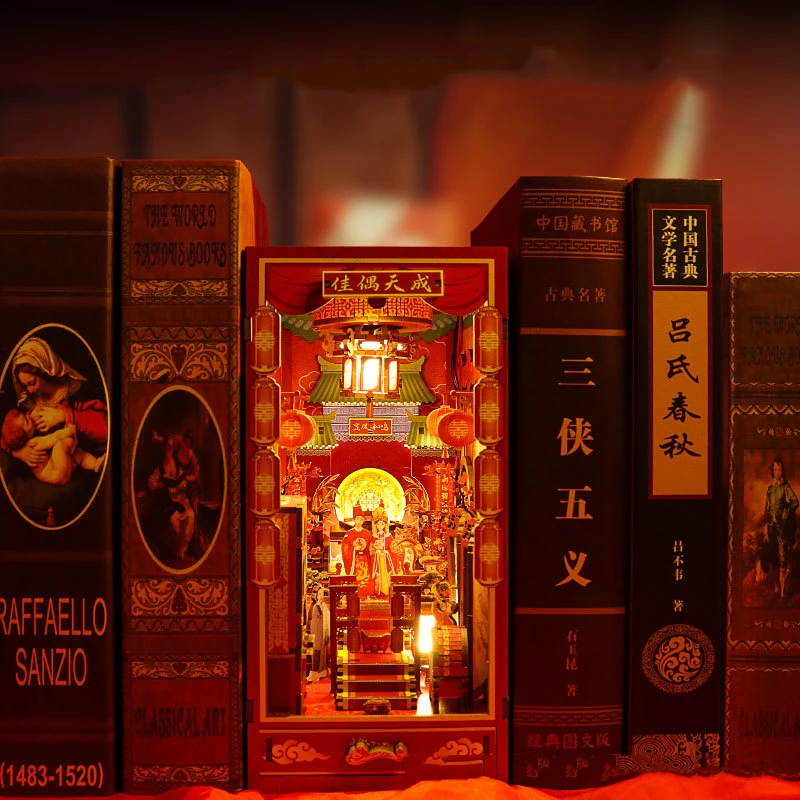 Lighting Decor House - OUZEY DIY Chinese Wedding Wooden Book