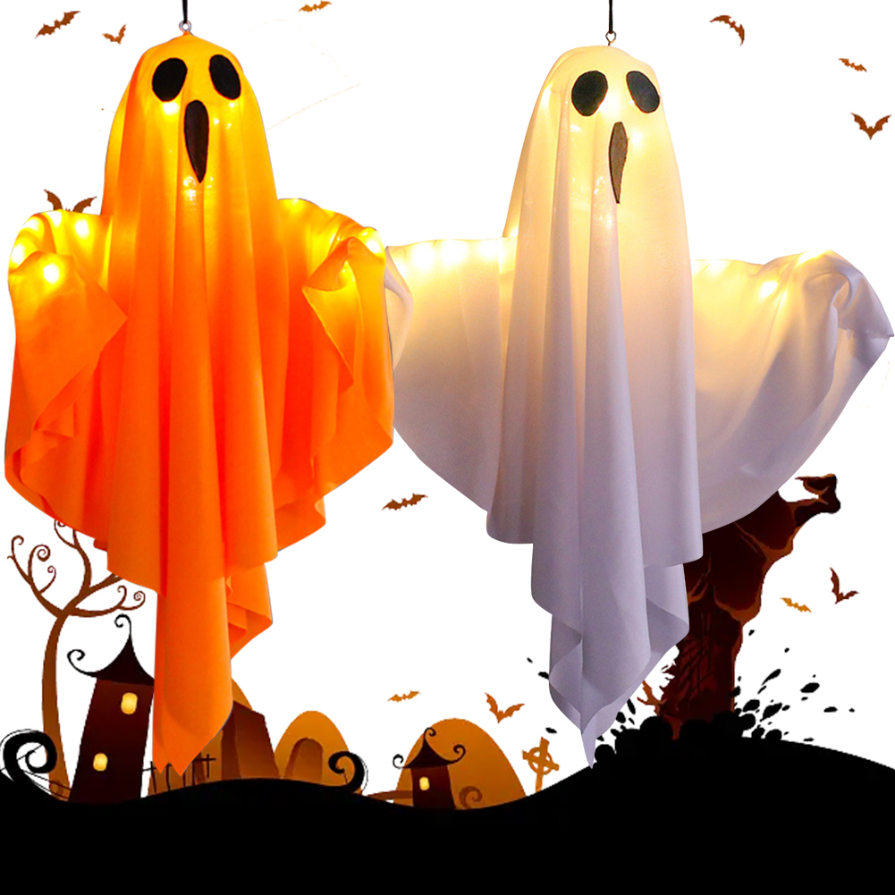 Lighting Decor House - Halloween Glowing White Ghost LED Hanging