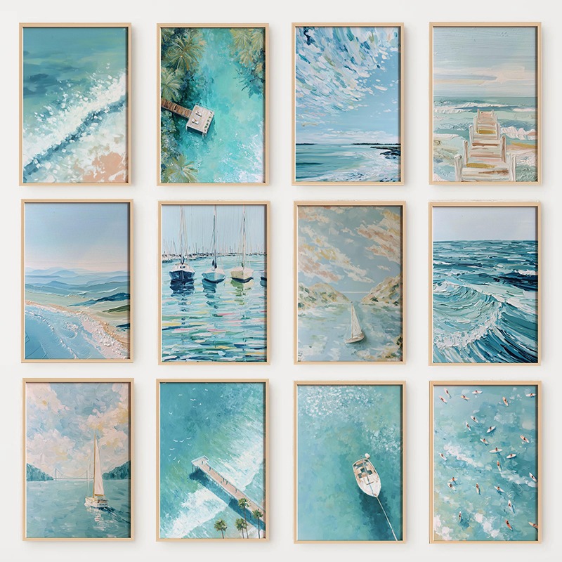 Up Lighting Decor - Light Blue Ocean Stretched So Far,