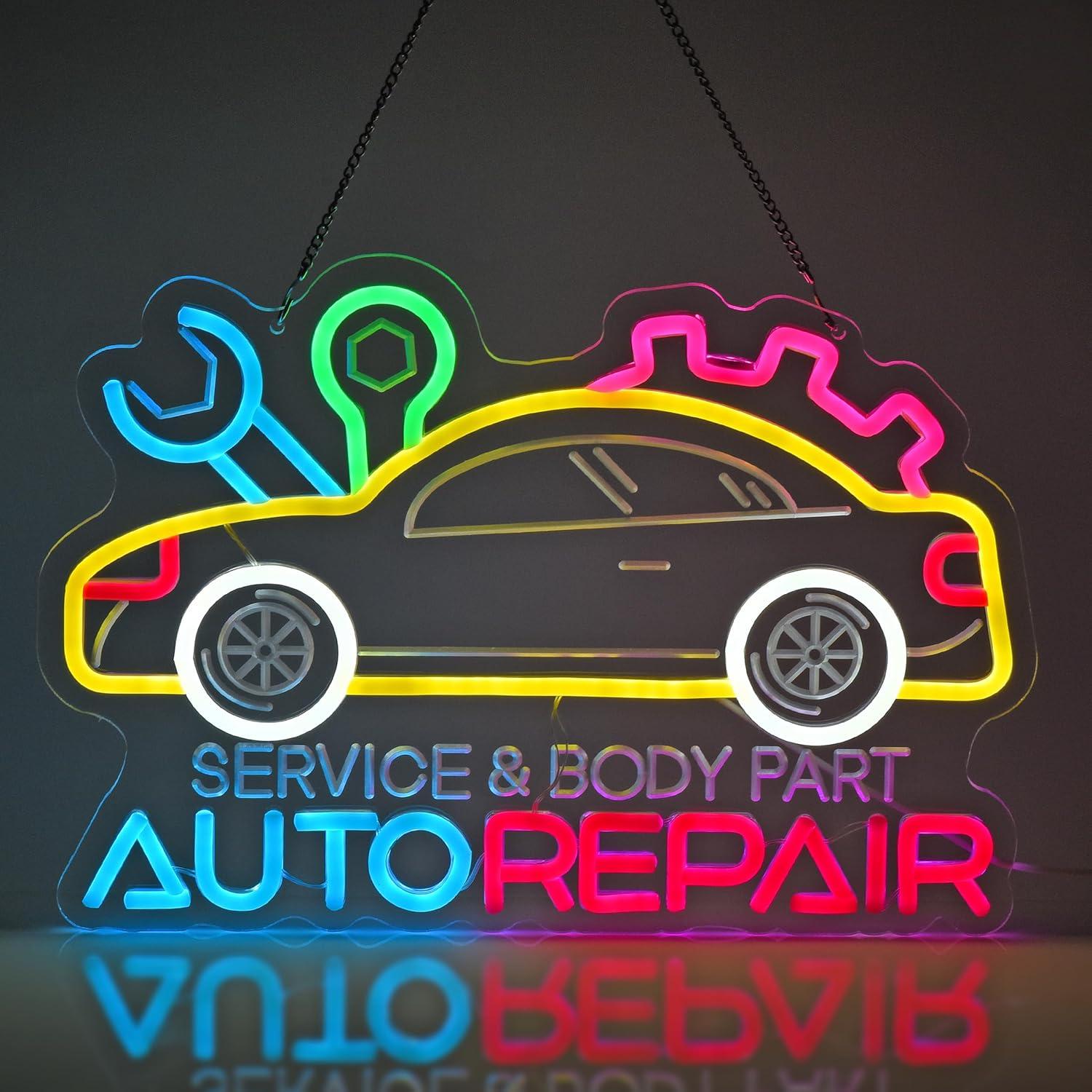 Garage Lighting Decor - Auto Repair Neon Sign Neon Light