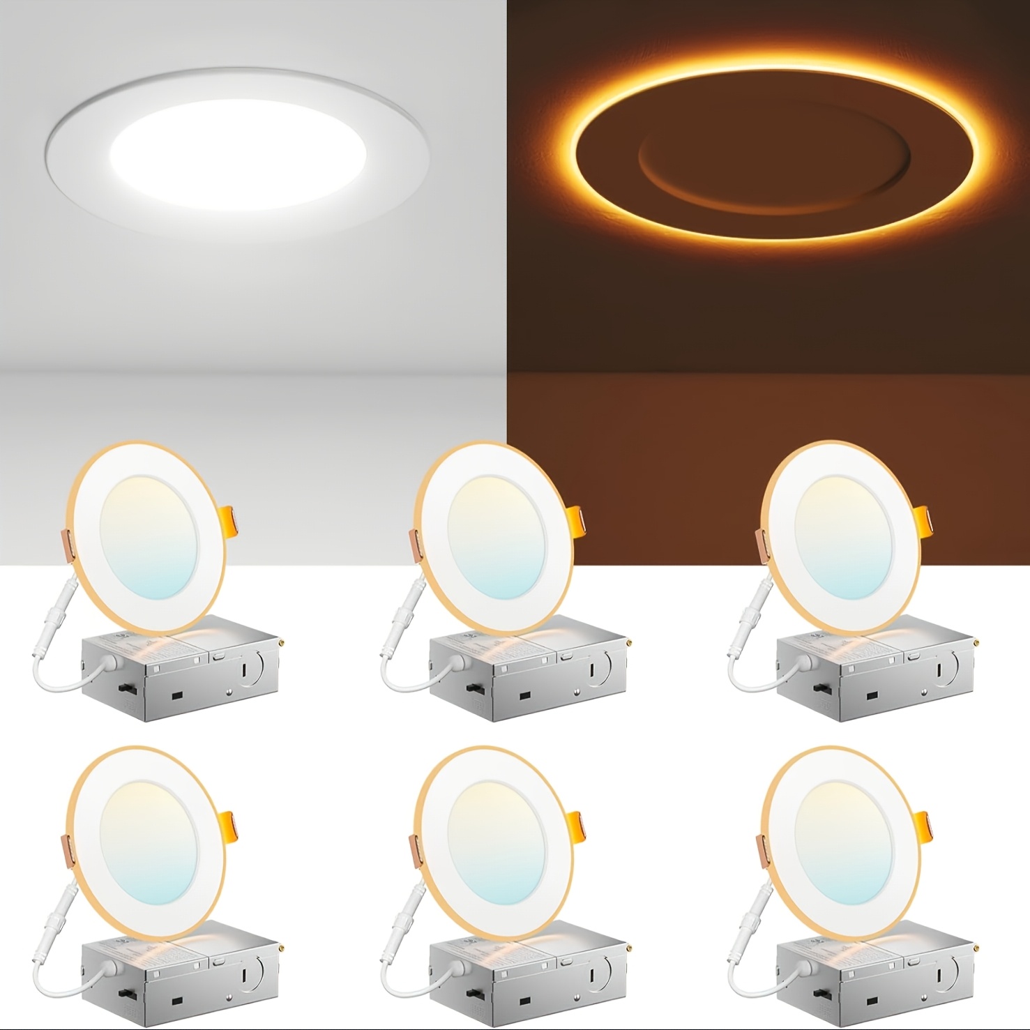 Decor Lighting & Decor Fires - 12/6 Pack 4/6 Inch 5CCT LED