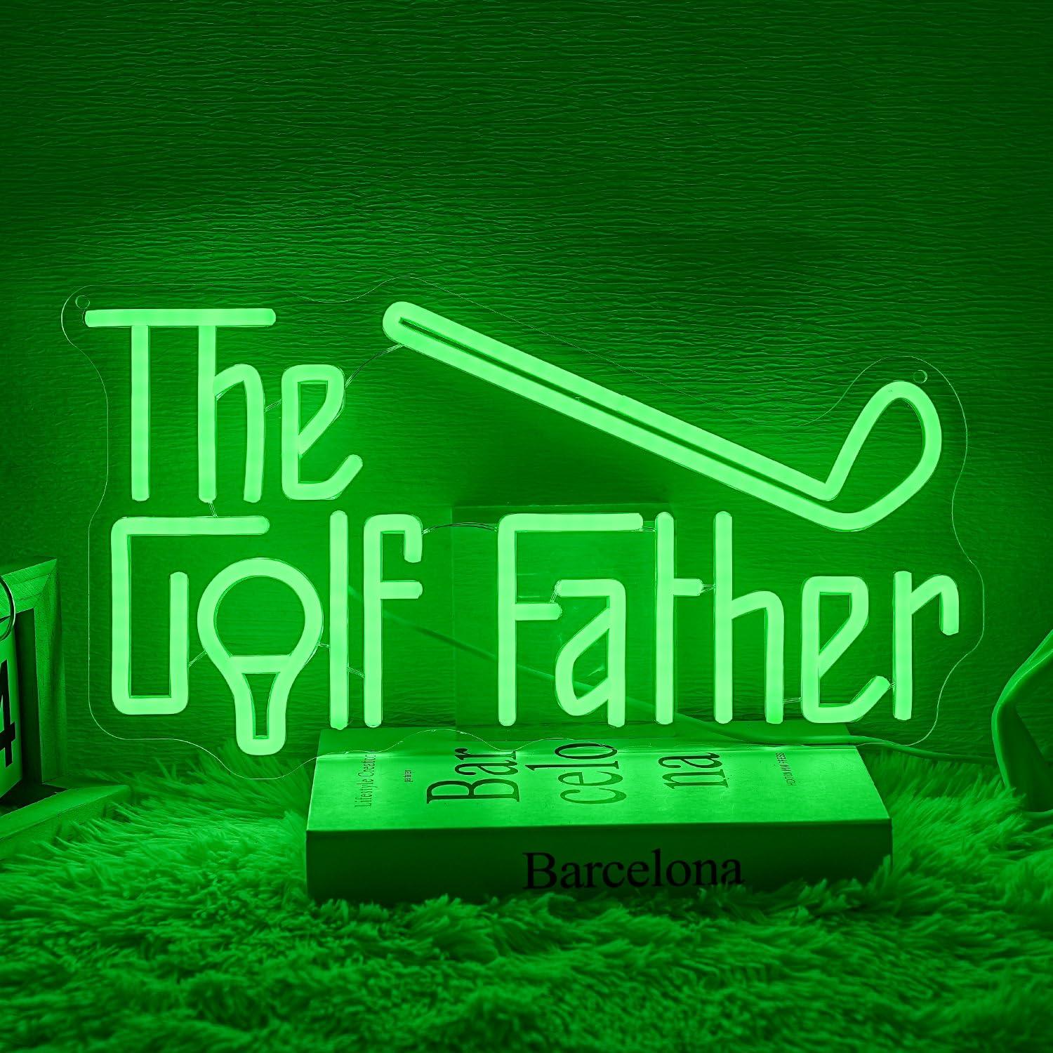 The Golf Father Neon Sign USB  - Garage Lighting Decor reseña y precio