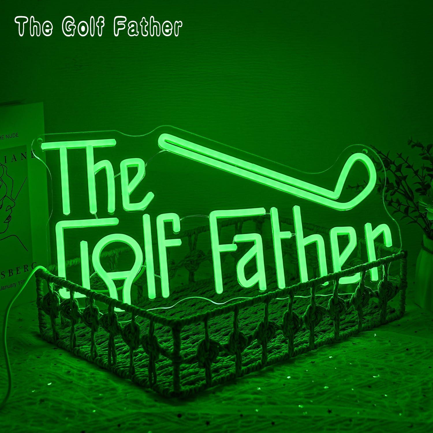 The Golf Father Neon Sign USB  - Garage Lighting Decor reseña y precio