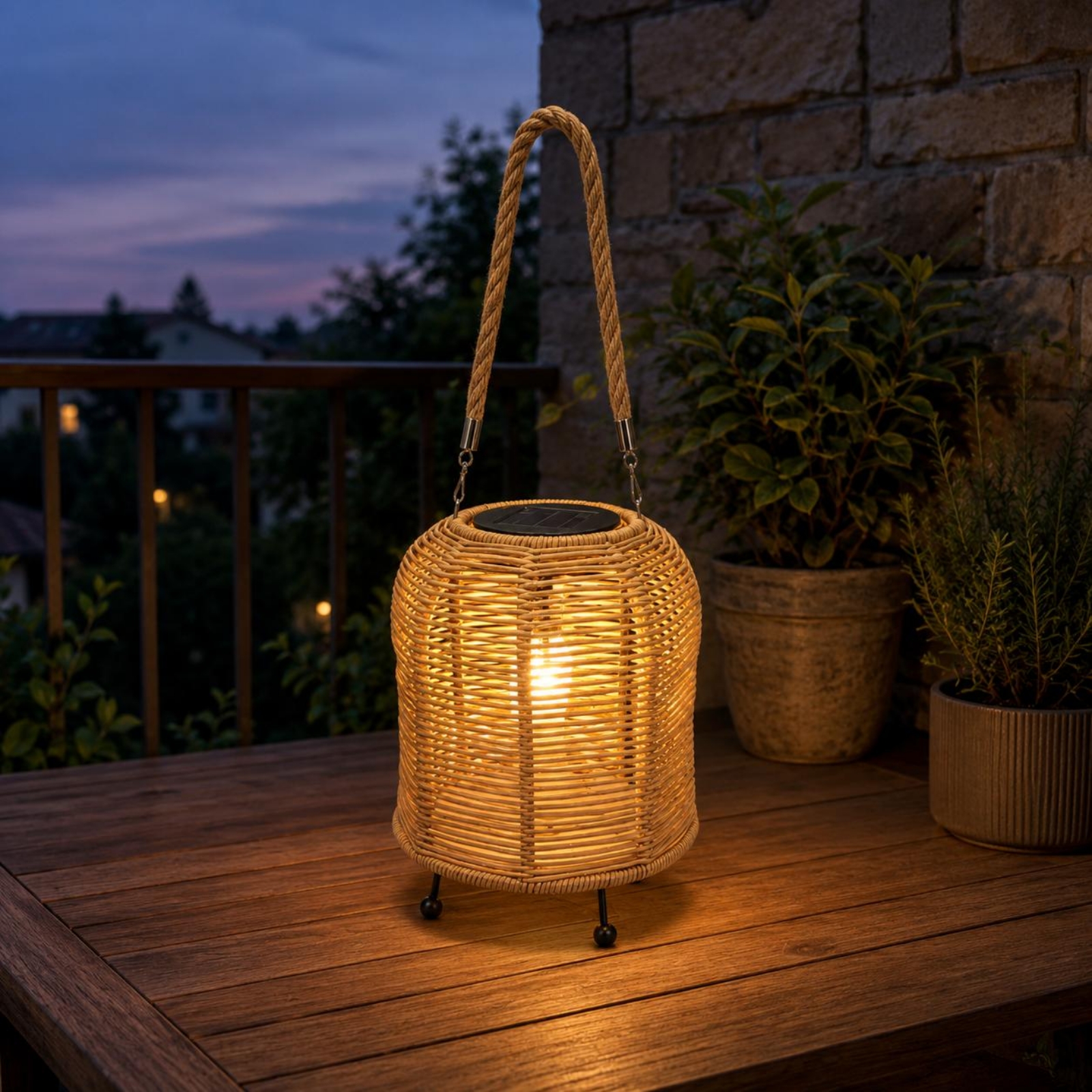 Handwoven Solar Lantern Braide - Lighting Decoration Outdoor reseña y precio