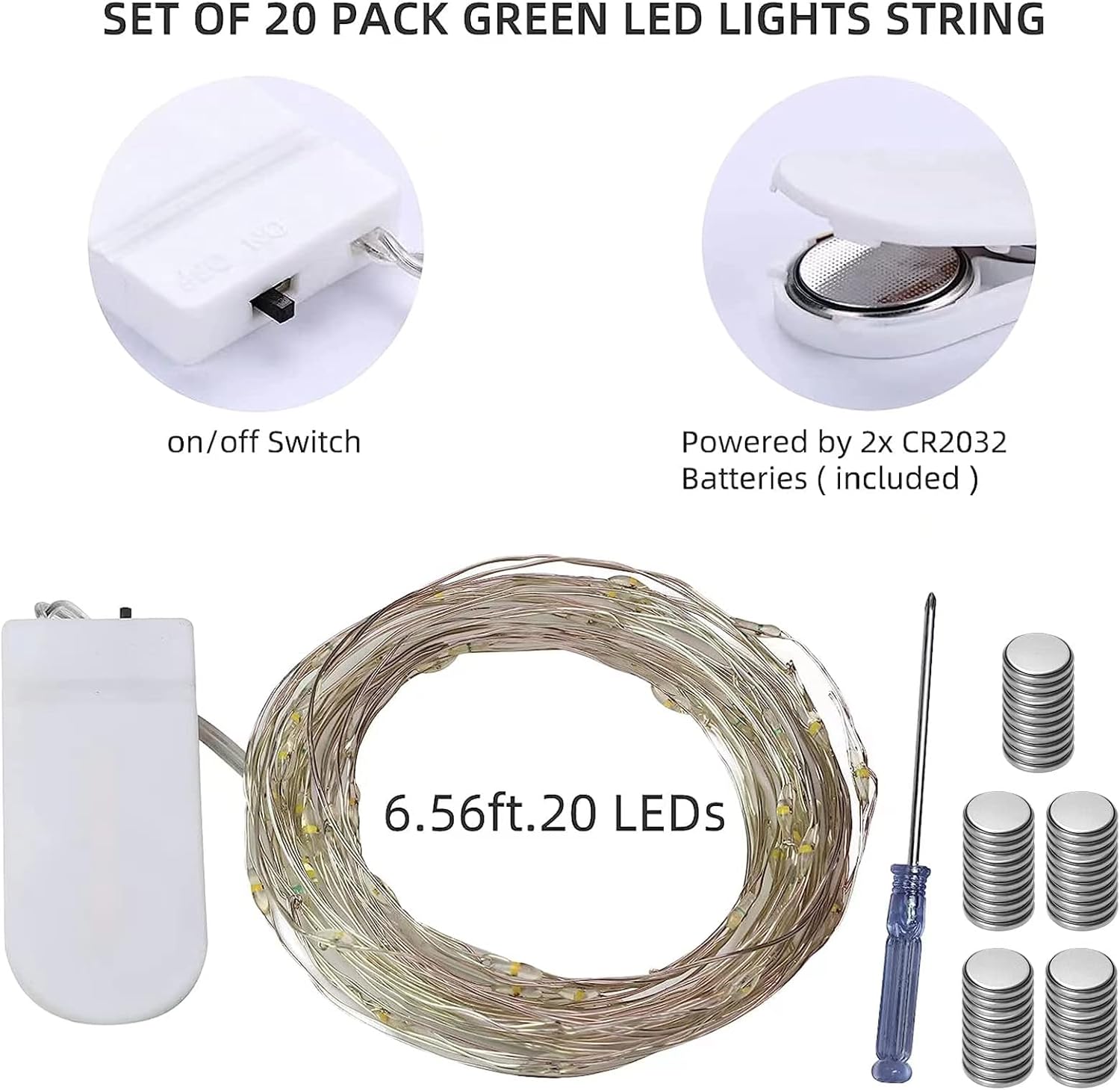 20 Pack Fairy Lights Battery O - Lighting Decor Wedding reseña y precio