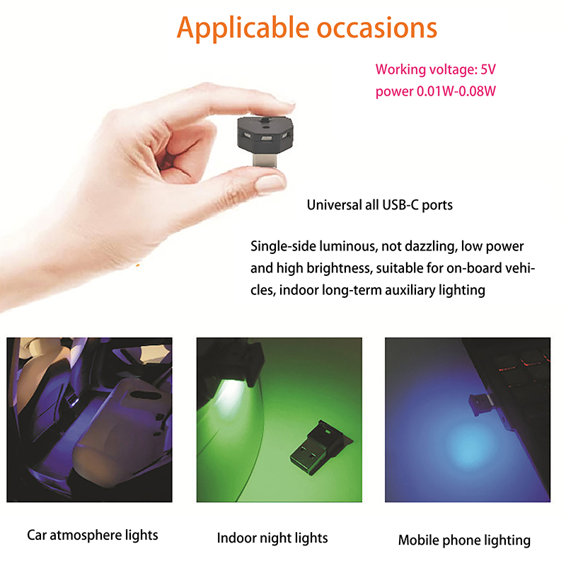 TYPE-C LED Car Ambient Light M - Lighting Decor Inc reseña y precio