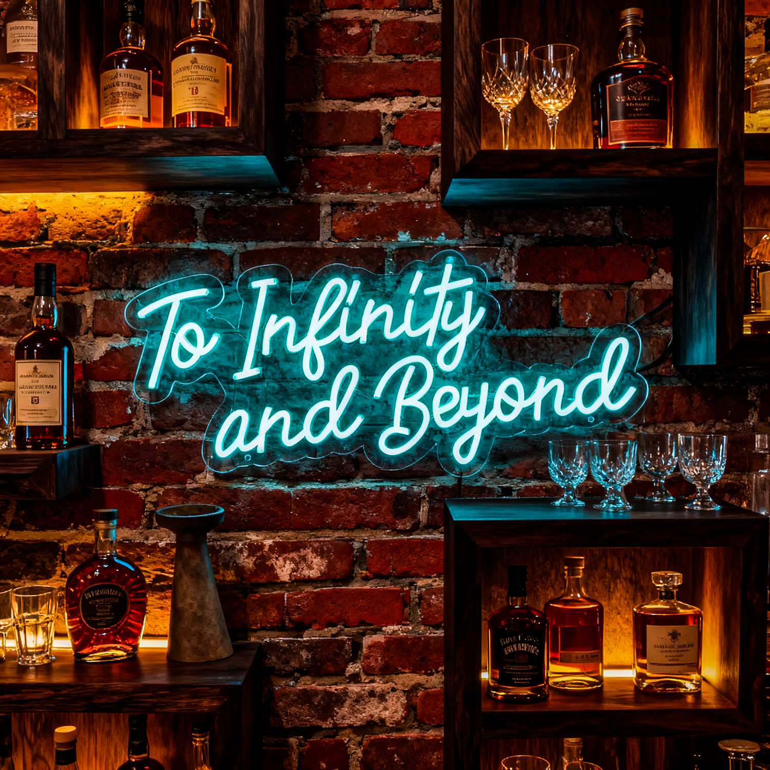 Neon Sign to Infinity And beyo - Lighting Decor And Beyond reseña y precio