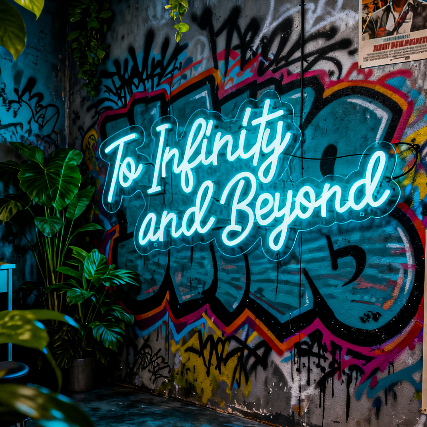 Neon Sign to Infinity And beyo - Lighting Decor And Beyond reseña y precio