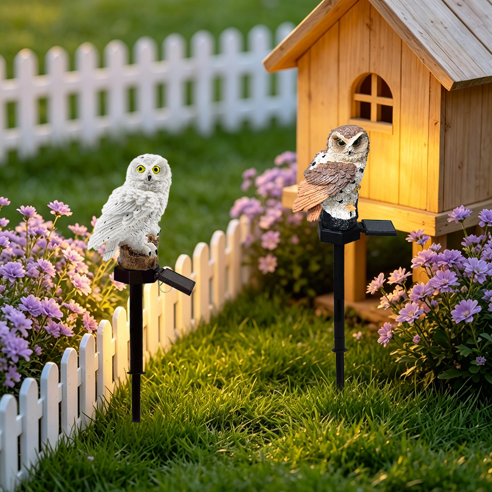 Owl Solar Light, Resin Owl Gro - Lighting Decoration Outdoor reseña y precio