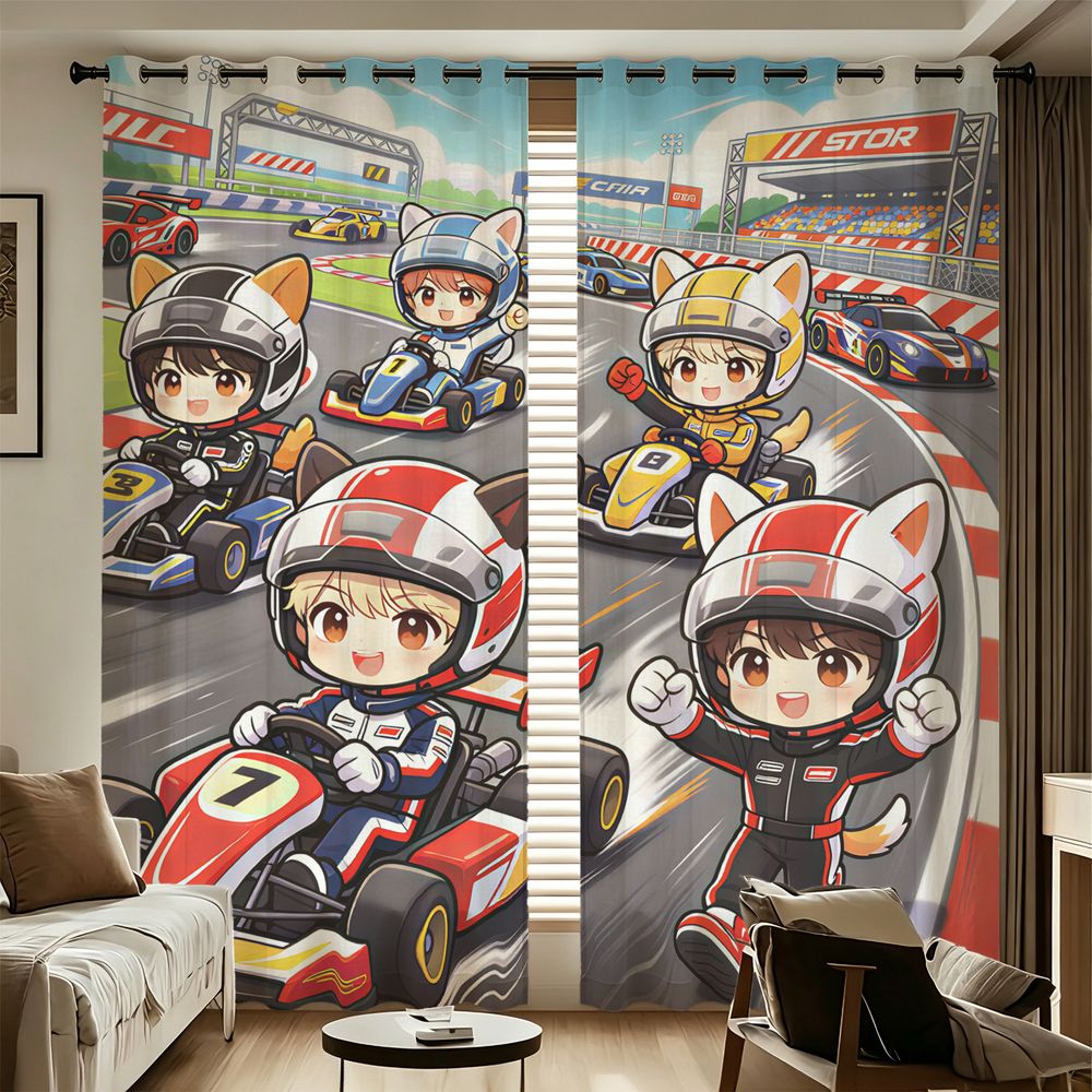 Kart Racing Cartoon Digital Pr - Decor Kart Lighting reseña y precio