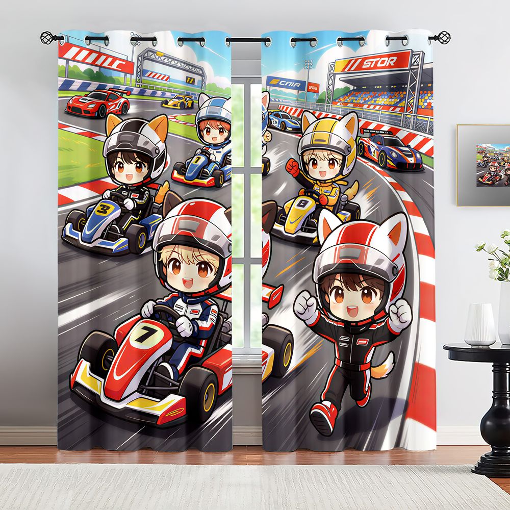 Kart Racing Cartoon Digital Pr - Decor Kart Lighting reseña y precio