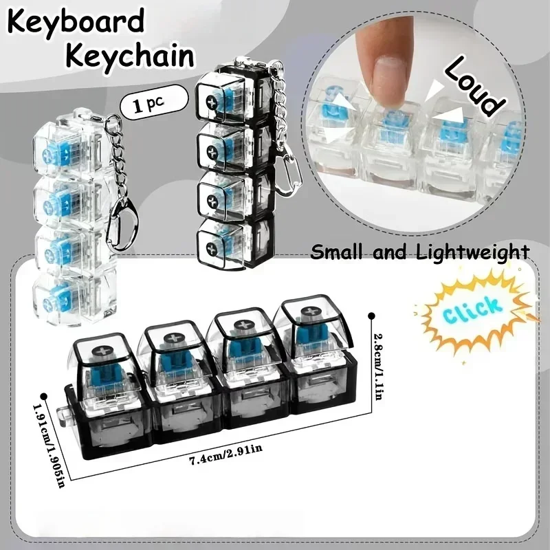 LED Light-Up Keychain Keyboard - Up Lighting Decor reseña y precio