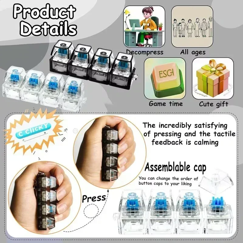 LED Light-Up Keychain Keyboard - Up Lighting Decor reseña y precio