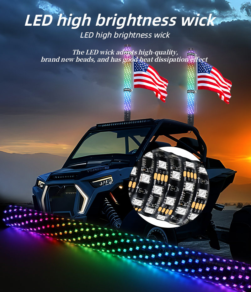 2FT RGB Flagpole Light LED Whi - Decor Kart Lighting reseña y precio