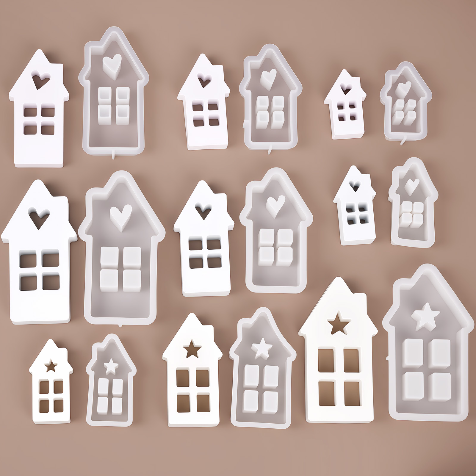 Star Heart House Silicone Mold - Lighting Decor House reseña y precio