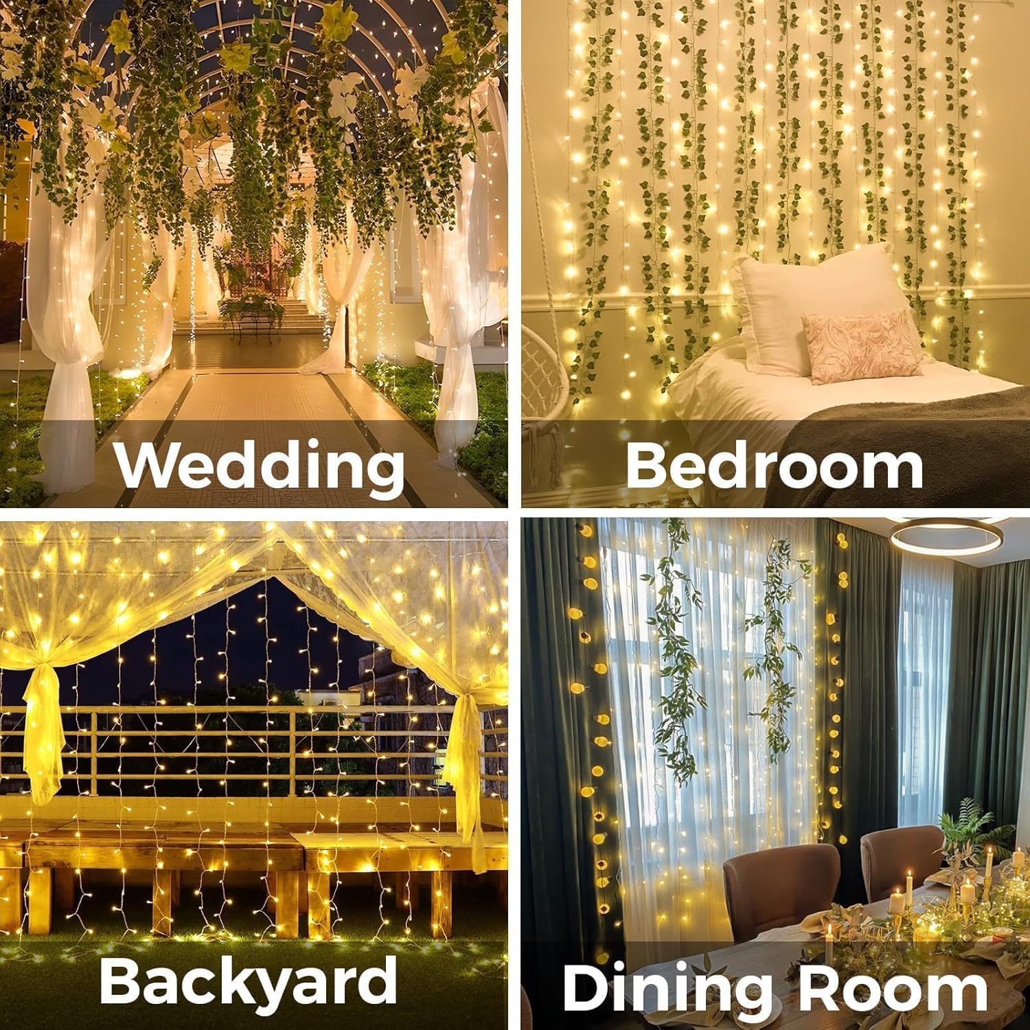 Curtain Lights For Bedroom 200 - Fairy Light Curtain reseña y precio