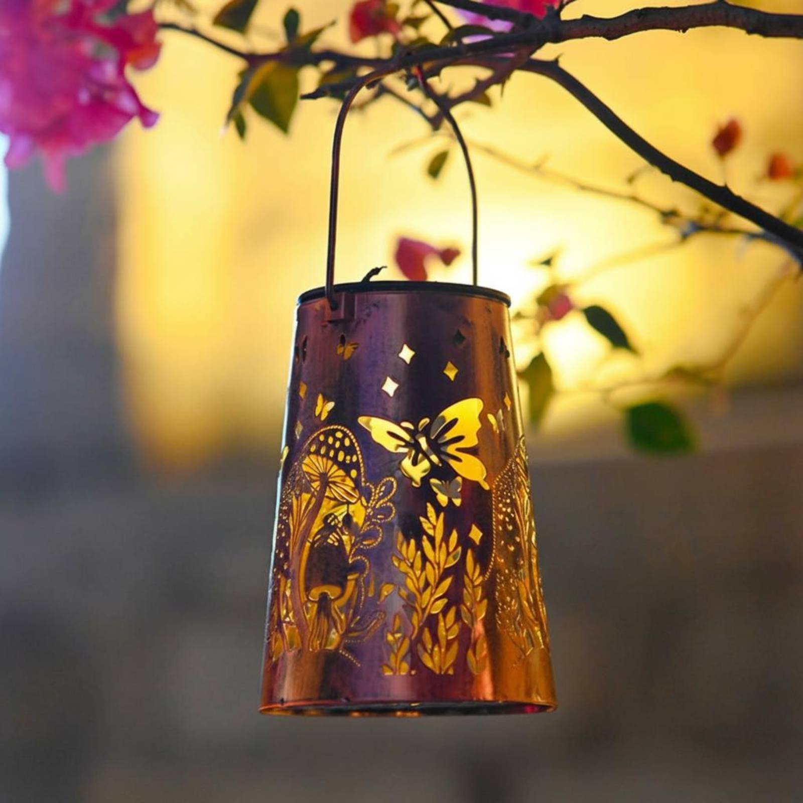 Floral Garden Lantern Pattern  - Lighting Decoration Outdoor reseña y precio