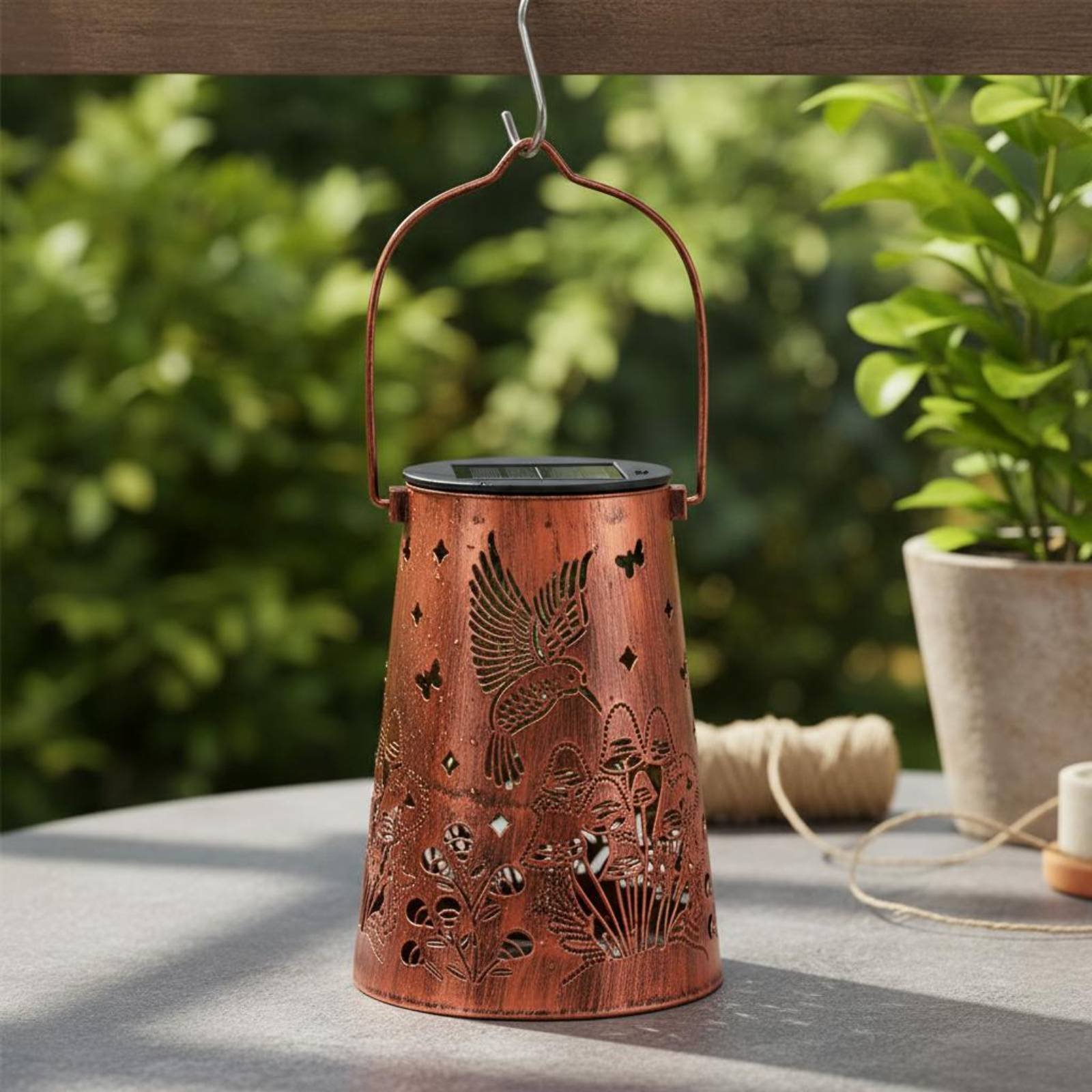 Floral Garden Lantern Pattern  - Lighting Decoration Outdoor reseña y precio