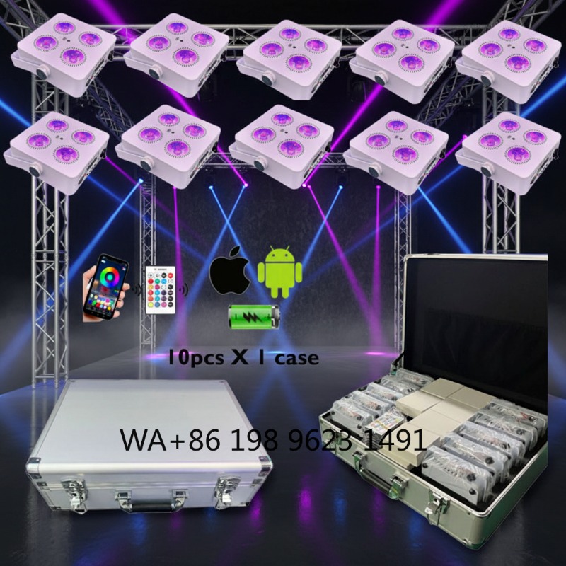 4X18W RGBWA+UV 6IN1 Mini Wirel - Lighting Decor Wedding reseña y precio