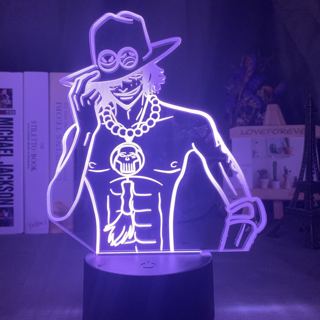 One Piece Ace Anime Cartoon Cu - Up Lighting Decor reseña y precio