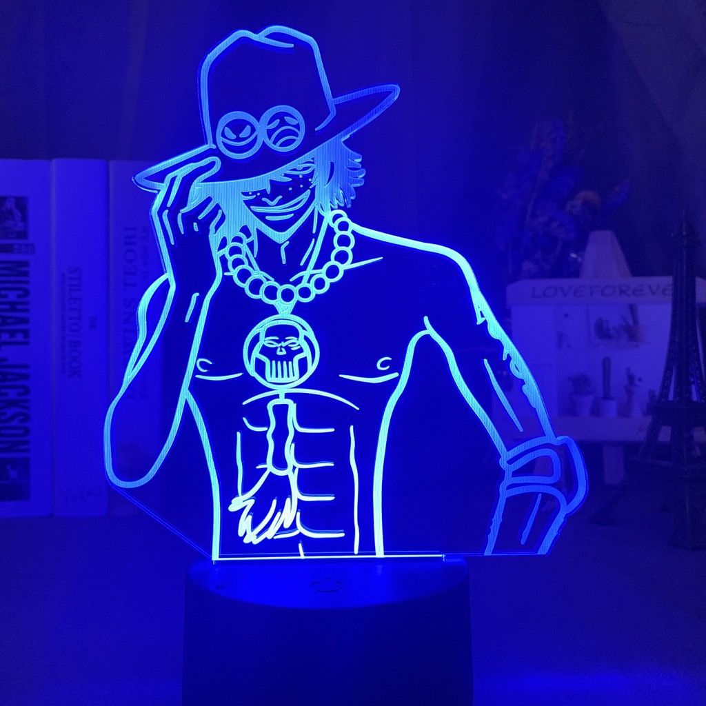 One Piece Ace Anime Cartoon Cu - Up Lighting Decor reseña y precio