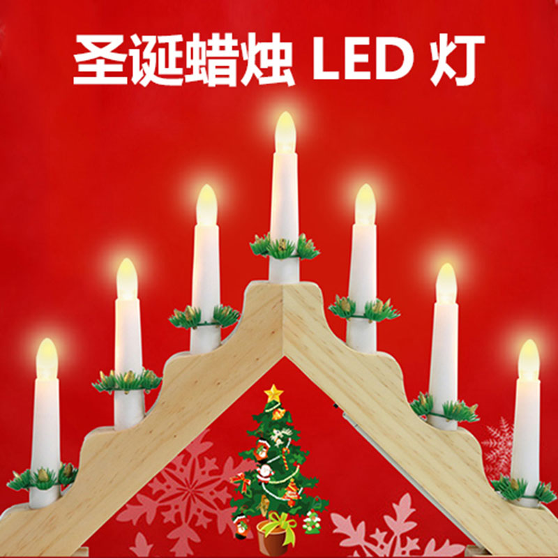 Christmas wooden candle arch l - Lighting Decor Woodbridge reseña y precio