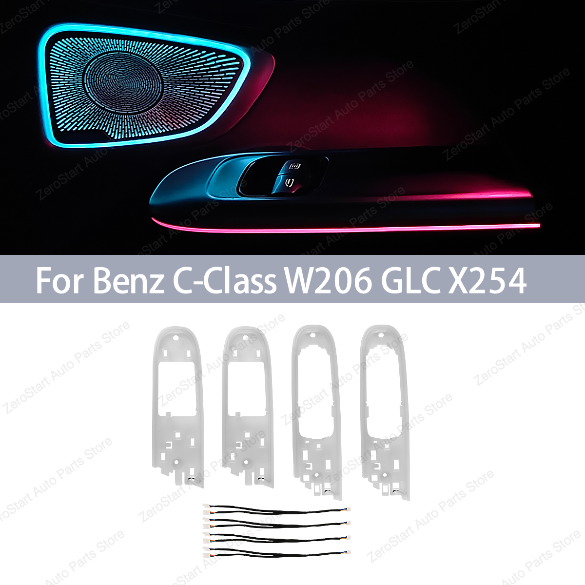 64 Color Car LED For Mercedes  - Lighting Decor Inc reseña y precio