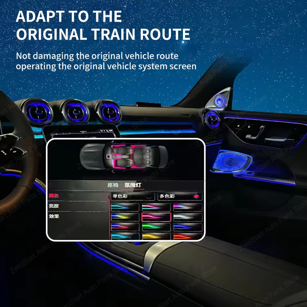 64 Color Car LED For Mercedes  - Lighting Decor Inc reseña y precio