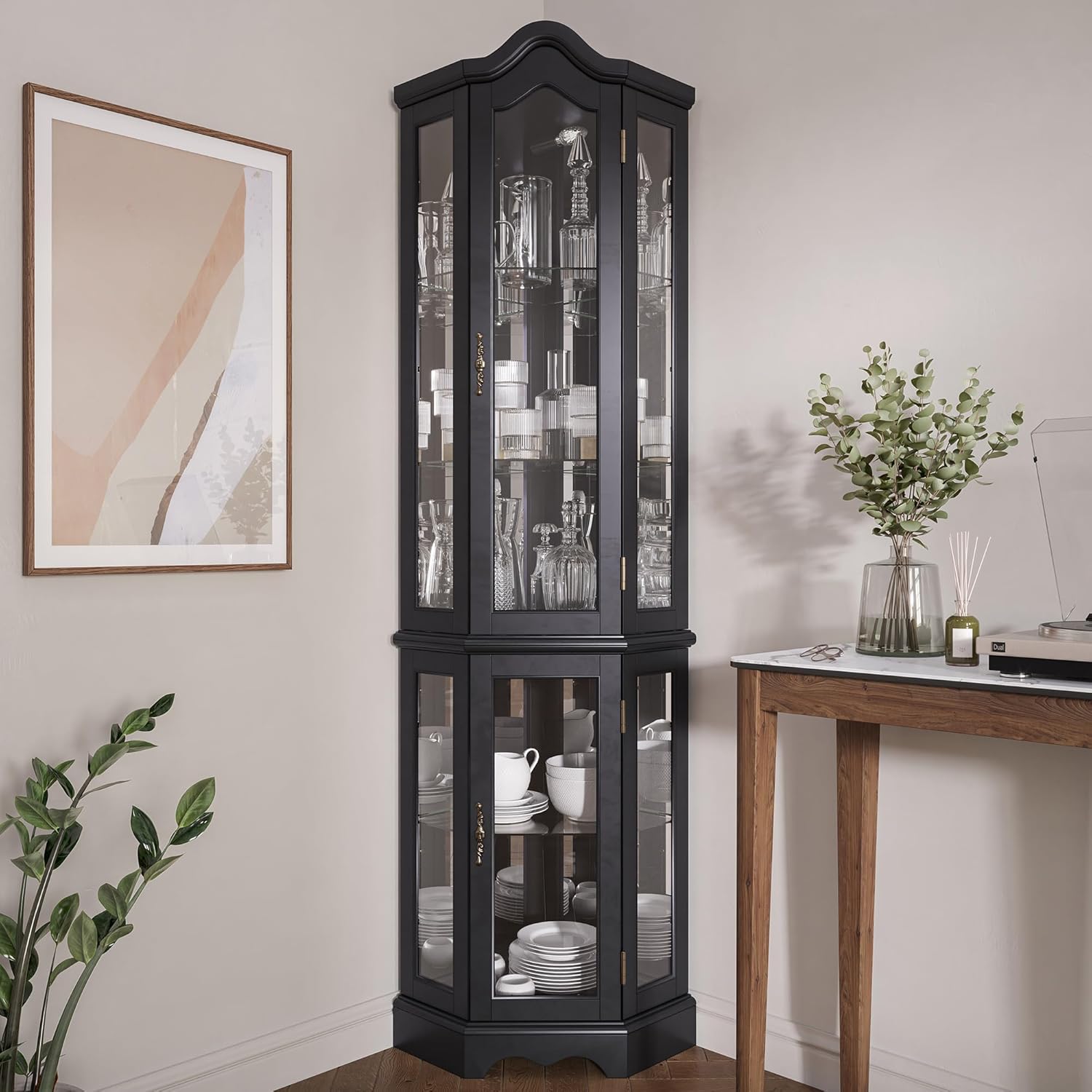 Lighted 3-Side Glass Display C - Lighting & Home Decor Studio reseña y precio