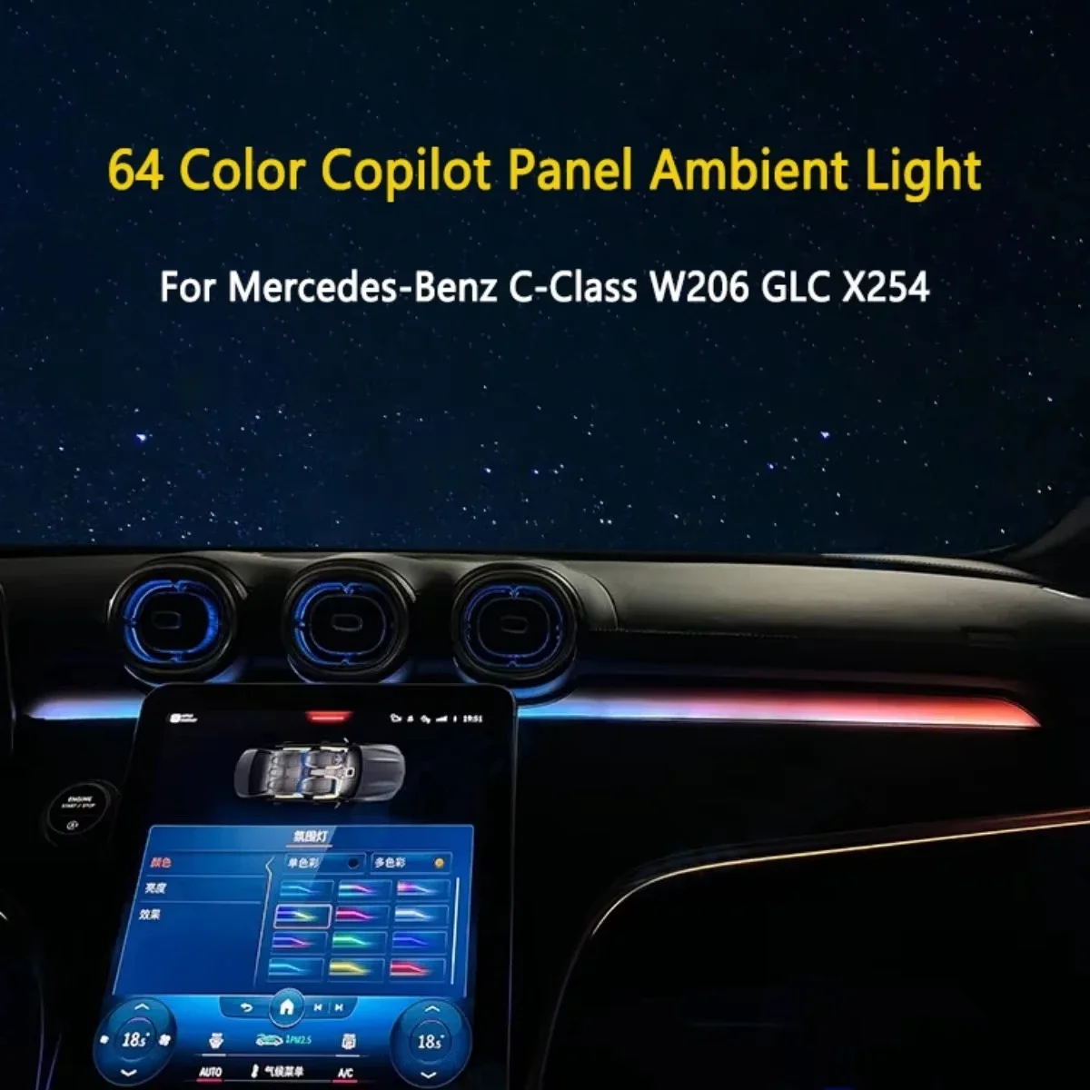 For Mercedes Benz C-Class GLC  - Lighting Decor Inc reseña y precio