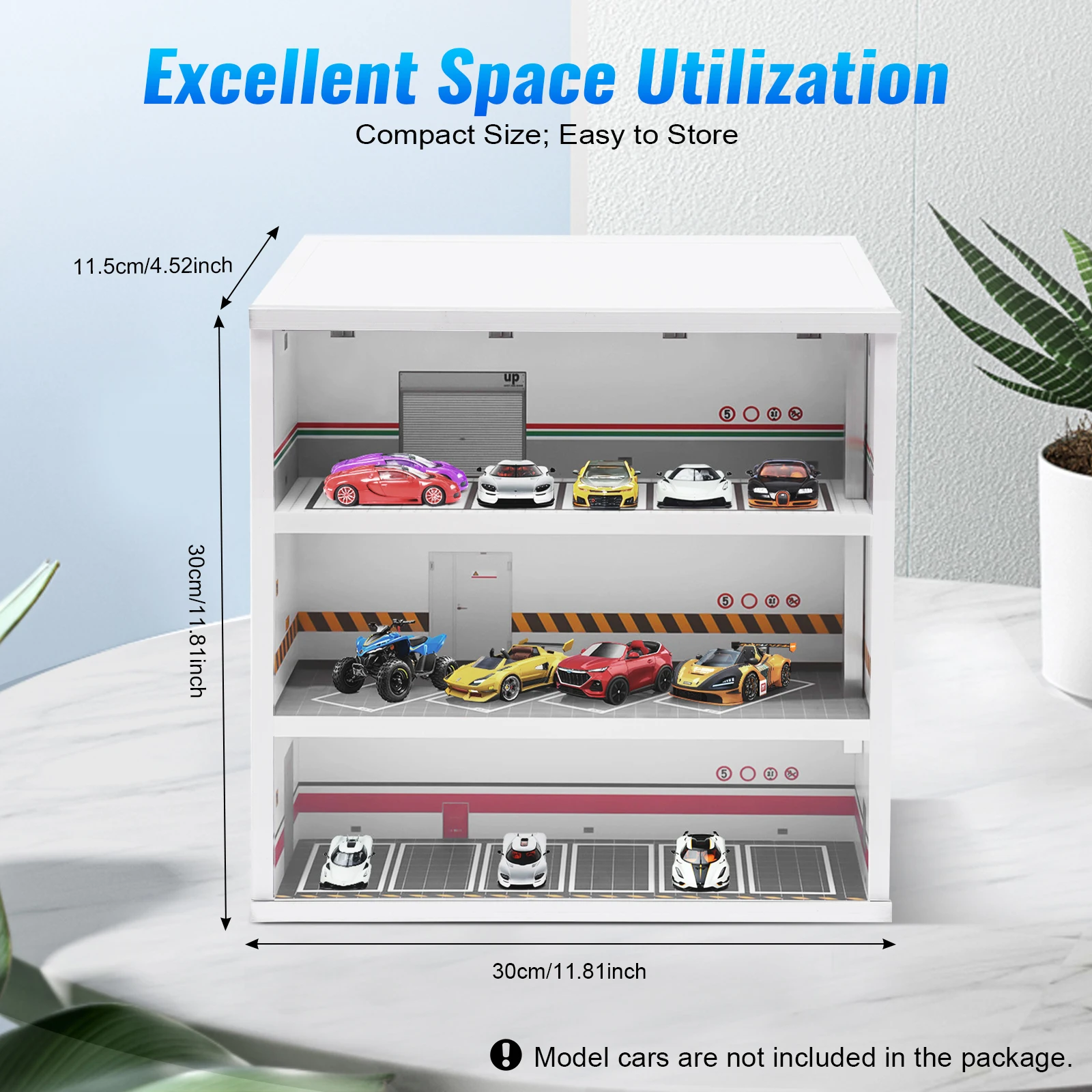 3-Layer Model Car Display Case - Lighting & Home Decor Studio reseña y precio