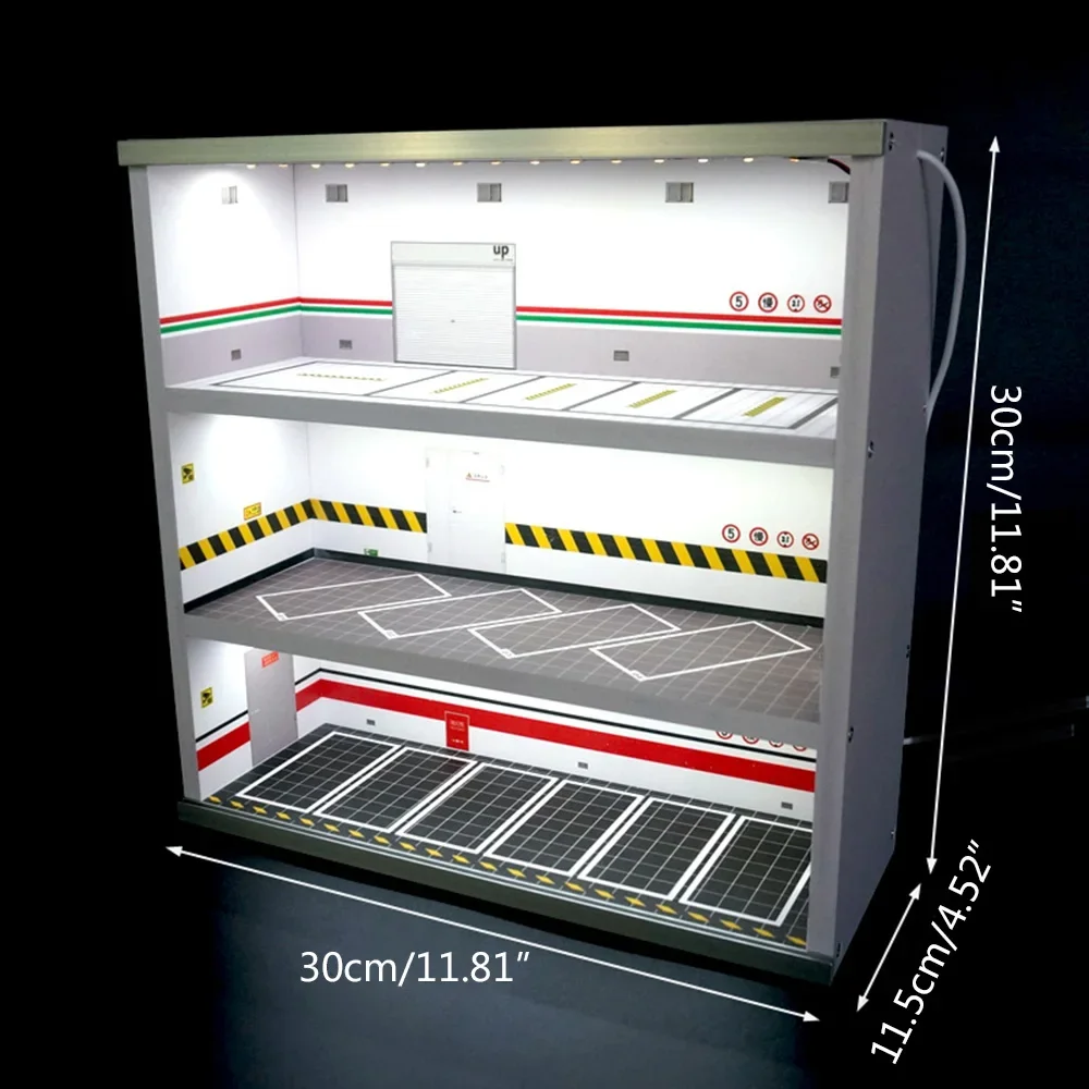 3-Layer Model Car Display Case - Lighting & Home Decor Studio reseña y precio