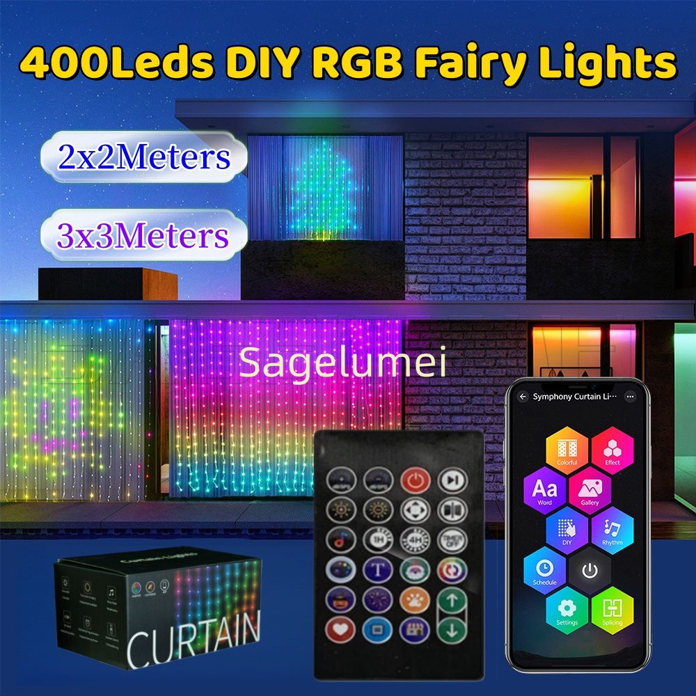 400LED String Lights Smart Cur - Fairy Light Curtain reseña y precio