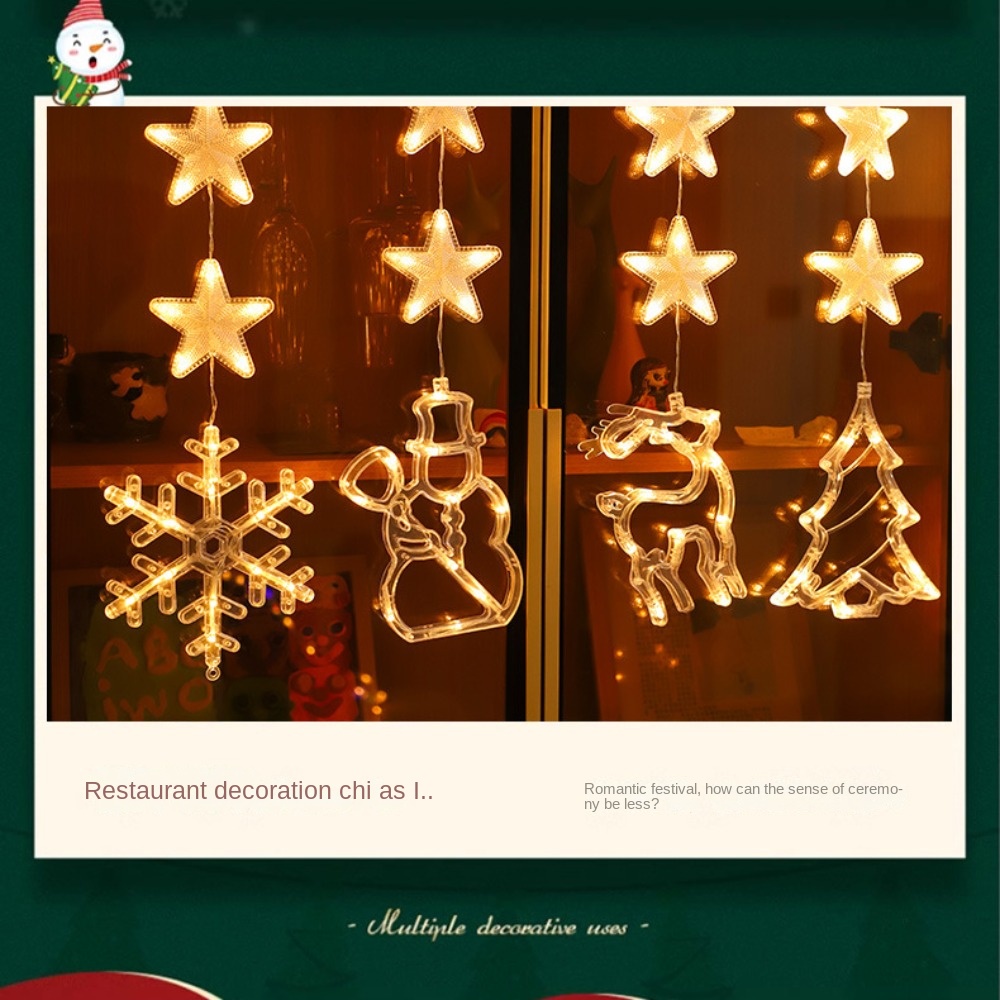 LED Christmas Sucker Light Cur - Fairy Light Curtain reseña y precio
