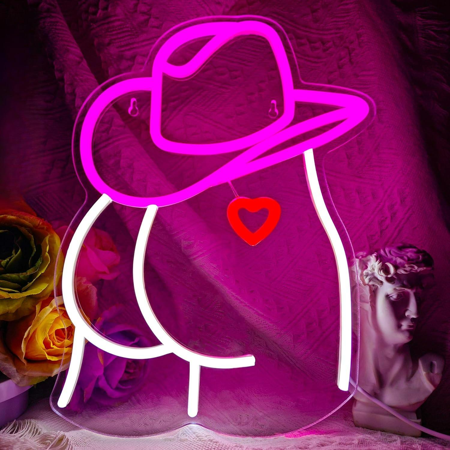 Cowgirl Neon Sign Dimmable LED - Lighting Decor Wedding reseña y precio