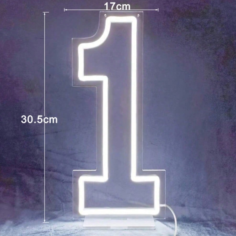 White 0-9 Single Digit LED Num - Lighting Decor Wedding reseña y precio