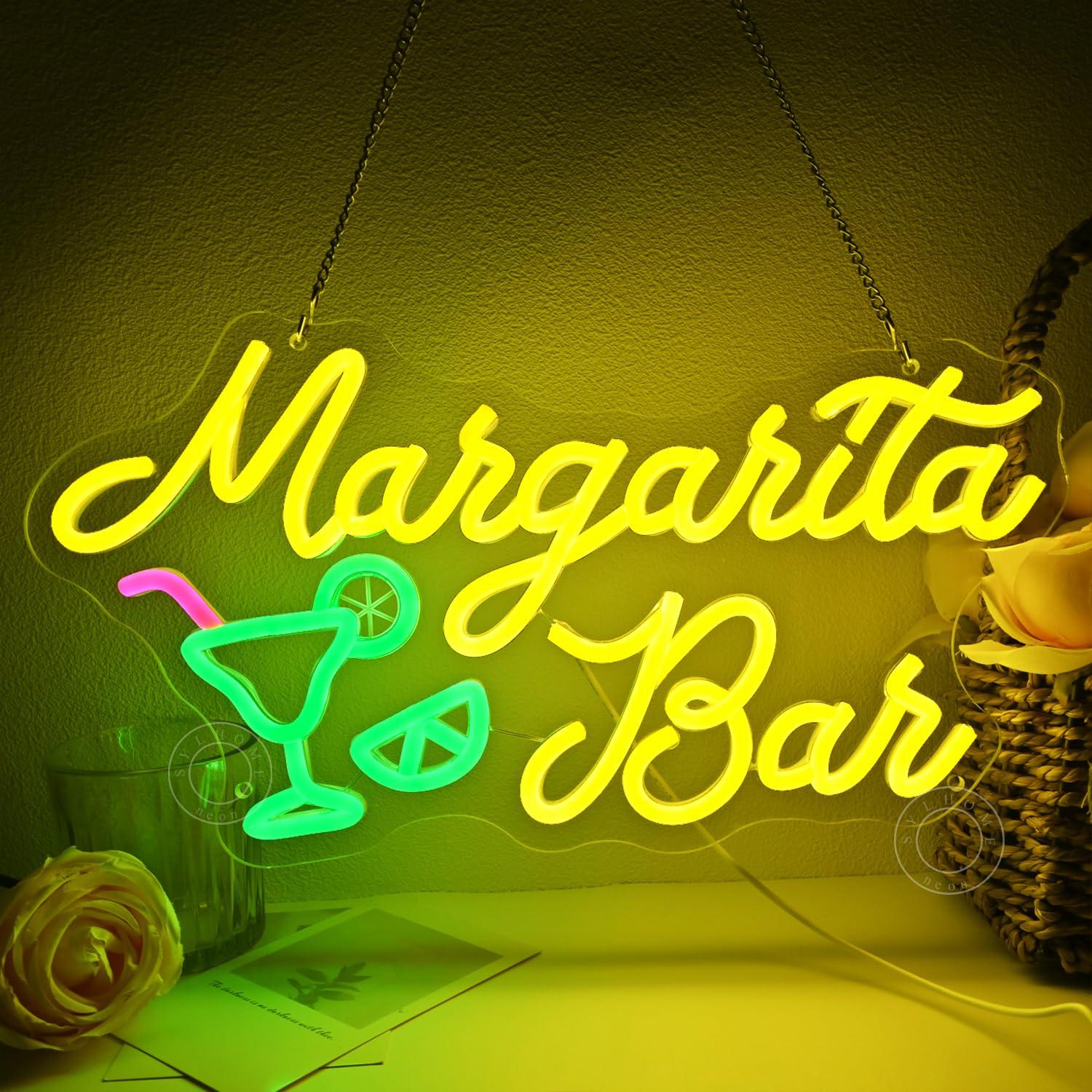 Margarita Bar Neon Sign Dimmab - Lighting Decor Wedding reseña y precio