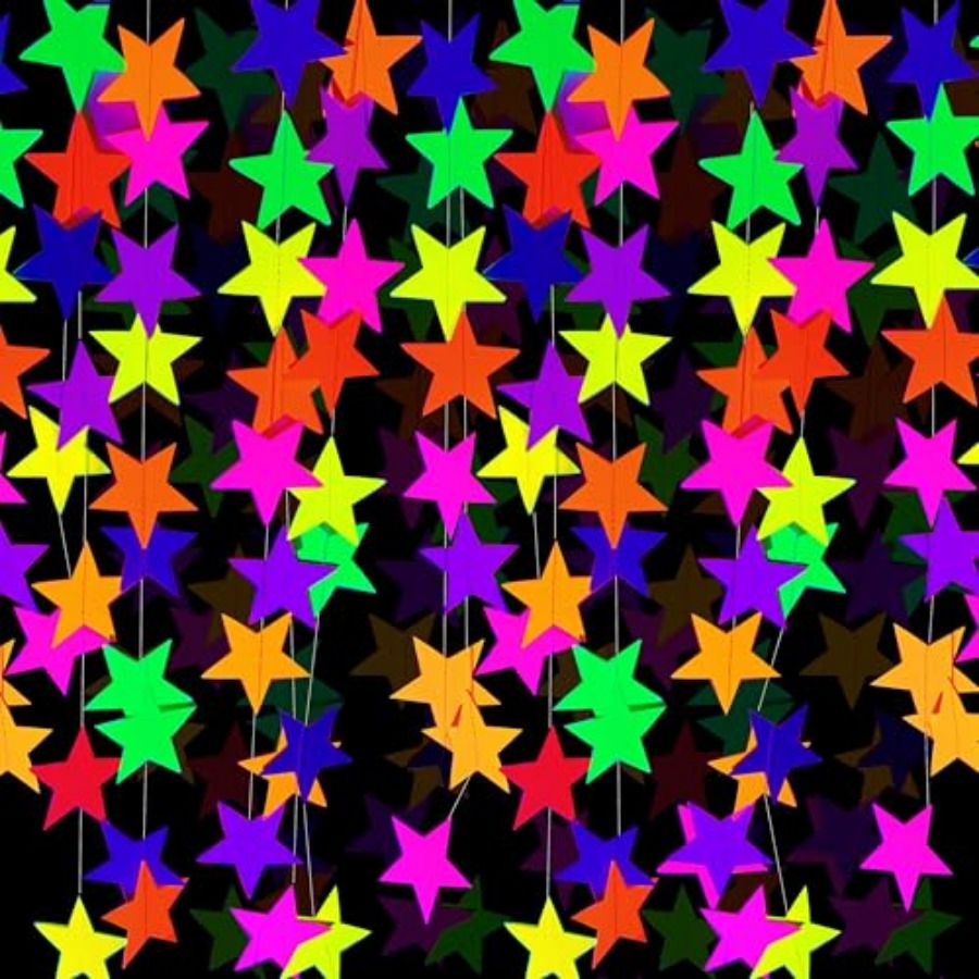 120feet UV Neon Star Hanging P - Decor Lighting & Decor Fires reseña y precio