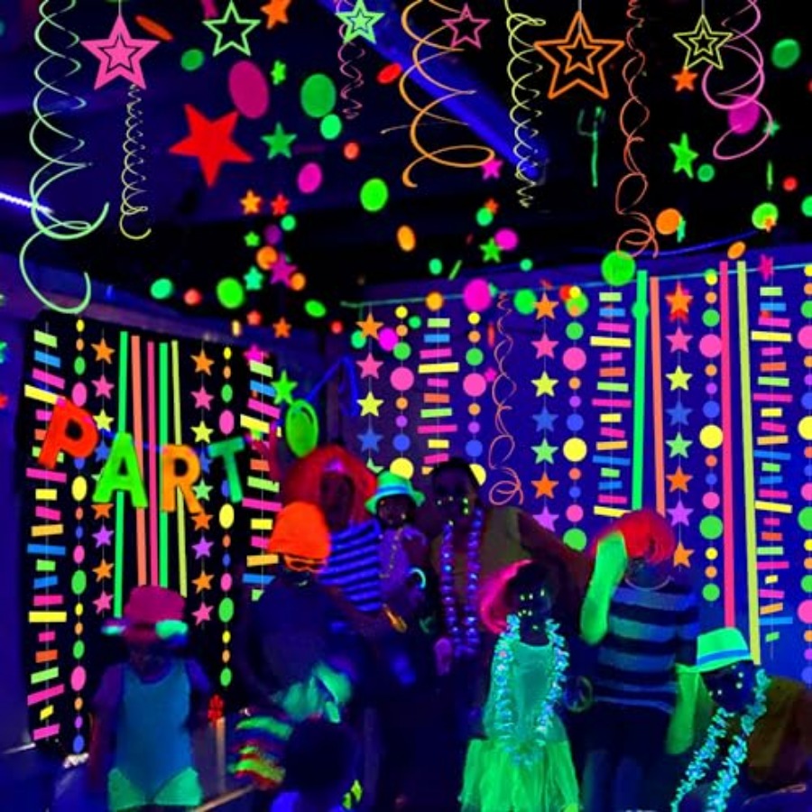 120feet UV Neon Star Hanging P - Decor Lighting & Decor Fires reseña y precio