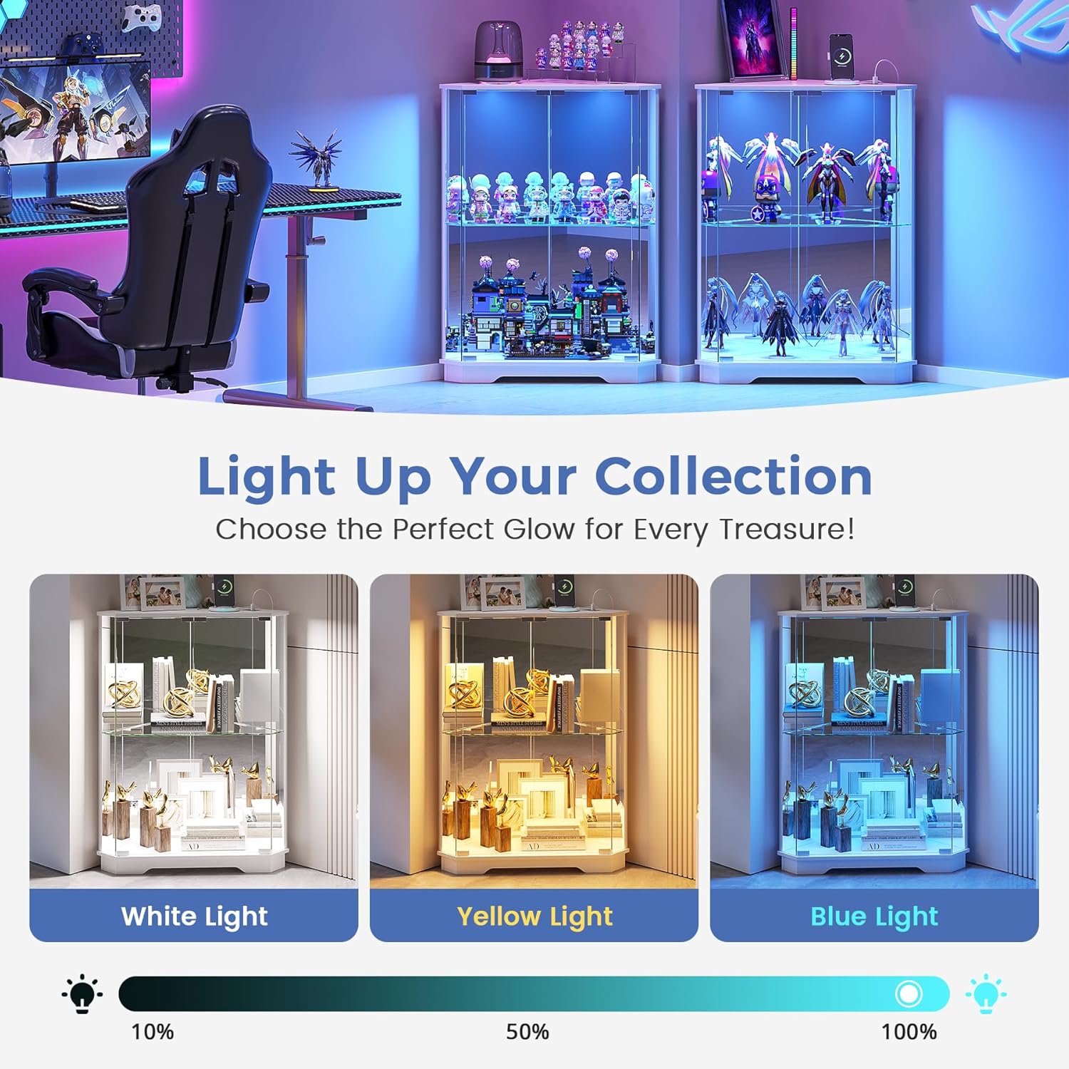 Corner Display Cabinet Set of  - Lighting & Home Decor Studio reseña y precio