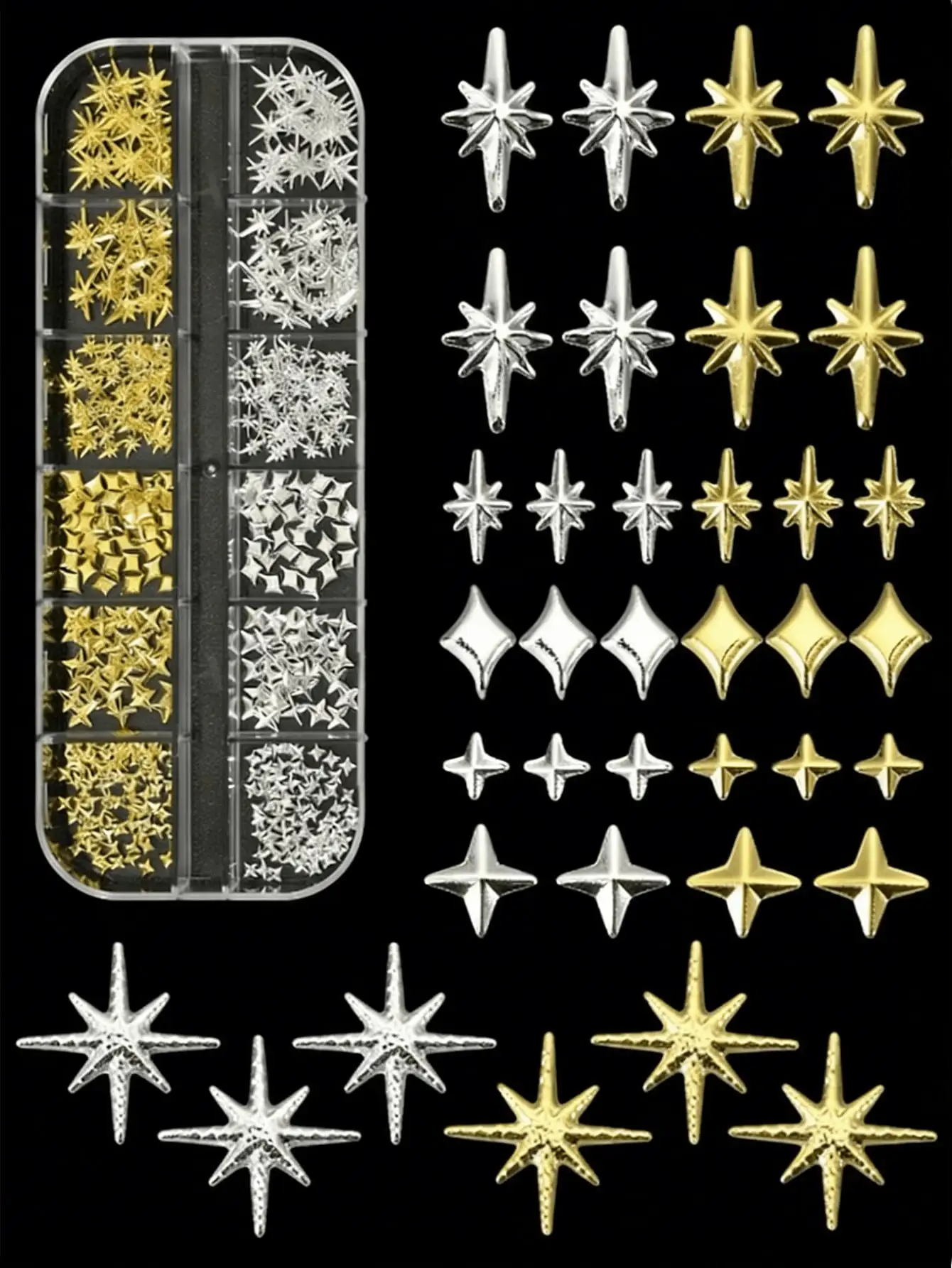 12Grids Mixed Y2K Style Nail R - Japanese Lighting Decor reseña y precio