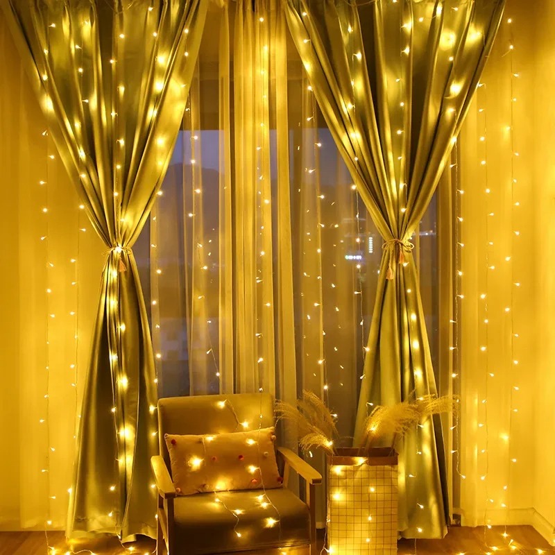 4/6M/8 Mode Curtain Garland on - Fairy Light Curtain reseña y precio