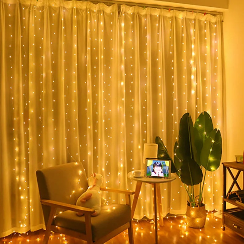 4/6M/8 Mode Curtain Garland on - Fairy Light Curtain reseña y precio