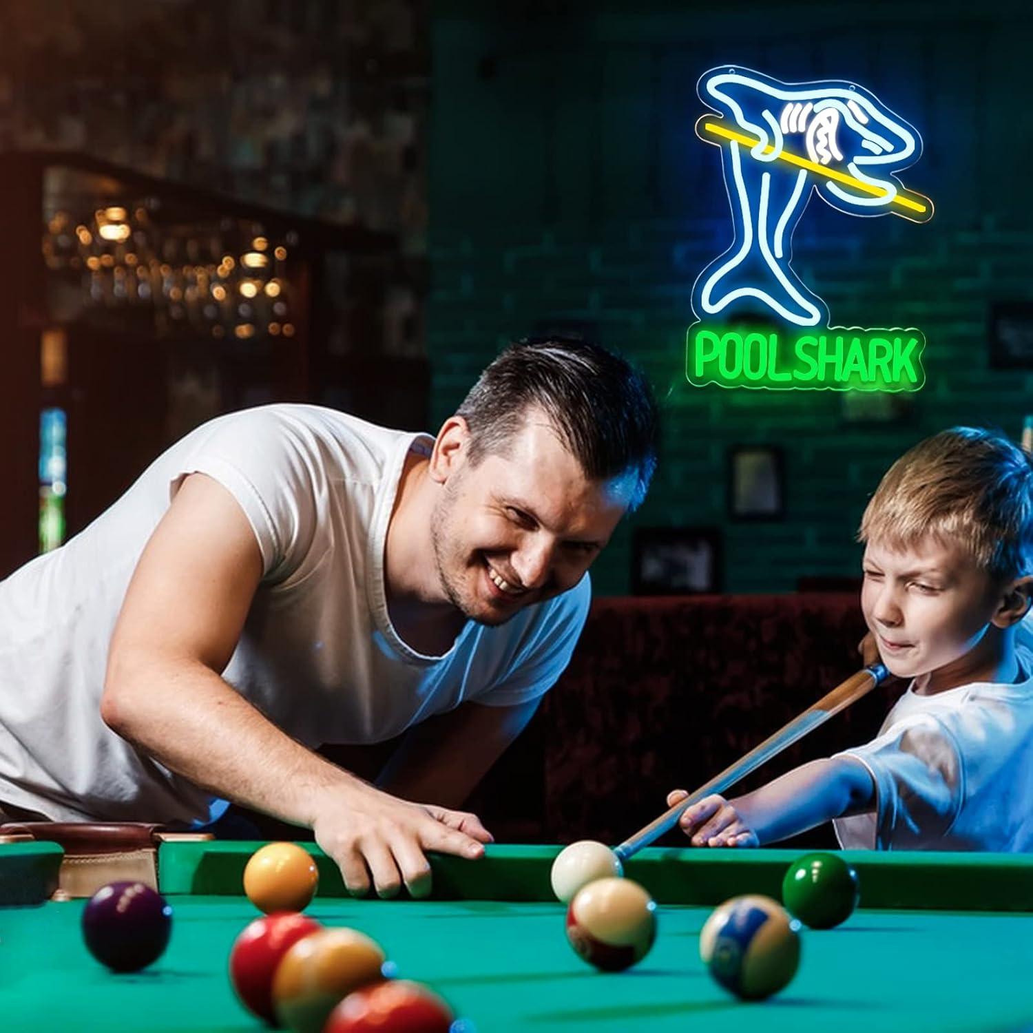 Pool Shark Billiards Neon Sign - Garage Lighting Decor reseña y precio