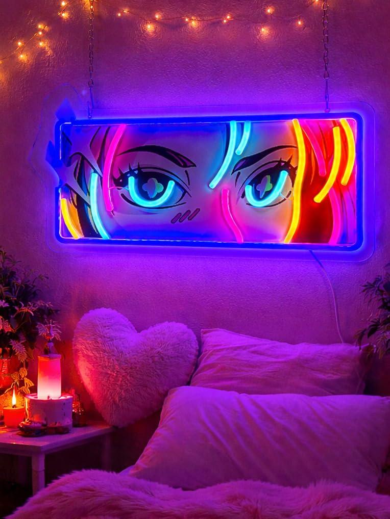 Passionate Eyes Neon Sign USB  - Garage Lighting Decor reseña y precio