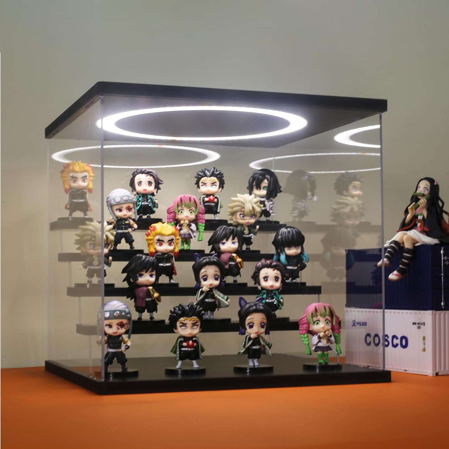 Acrylic Display Case with Adju - Lighting & Home Decor Studio reseña y precio