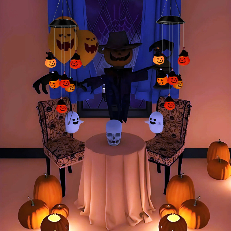 Halloween Solar Skull Ghost St - Lighting Decor House reseña y precio