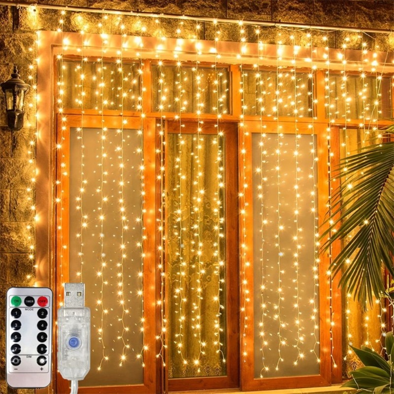 3/4/6m LED Curtain String Ligh - Fairy Light Curtain reseña y precio